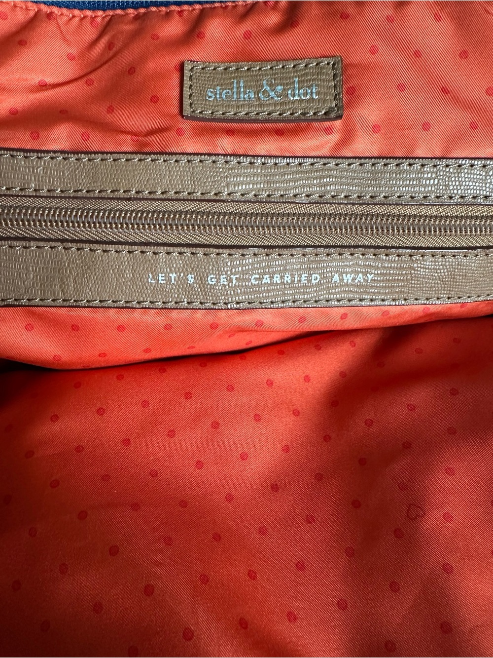 Stella & Dot “Let’s Get Carried Away” Large Weekender Tote | Strped | Travel Bag - Picture 10 of 16